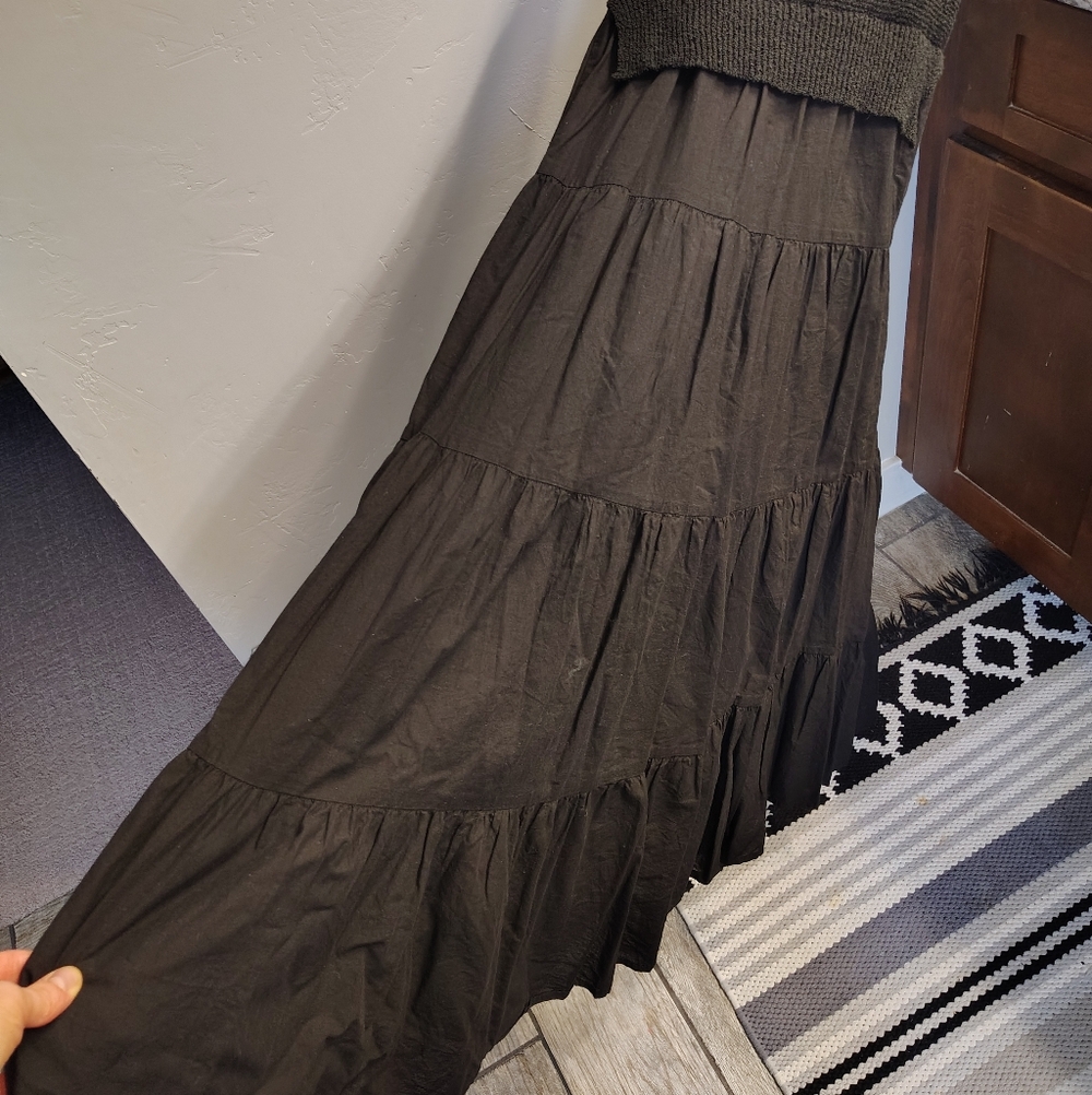 Anthropologie En Saison Sweater Knit Tiered Tank Top / Sleeveles Maxi Dress - Picture 13 of 13
